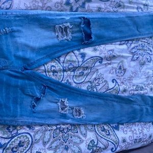 Light Blue Ripped Jeans.